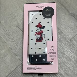 Kate Spade Dots Case with Minnie Mouse Magnetic Folio Iphone 13 Pro Case